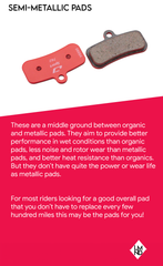Jagwire Semi-Metallic Brake Pads