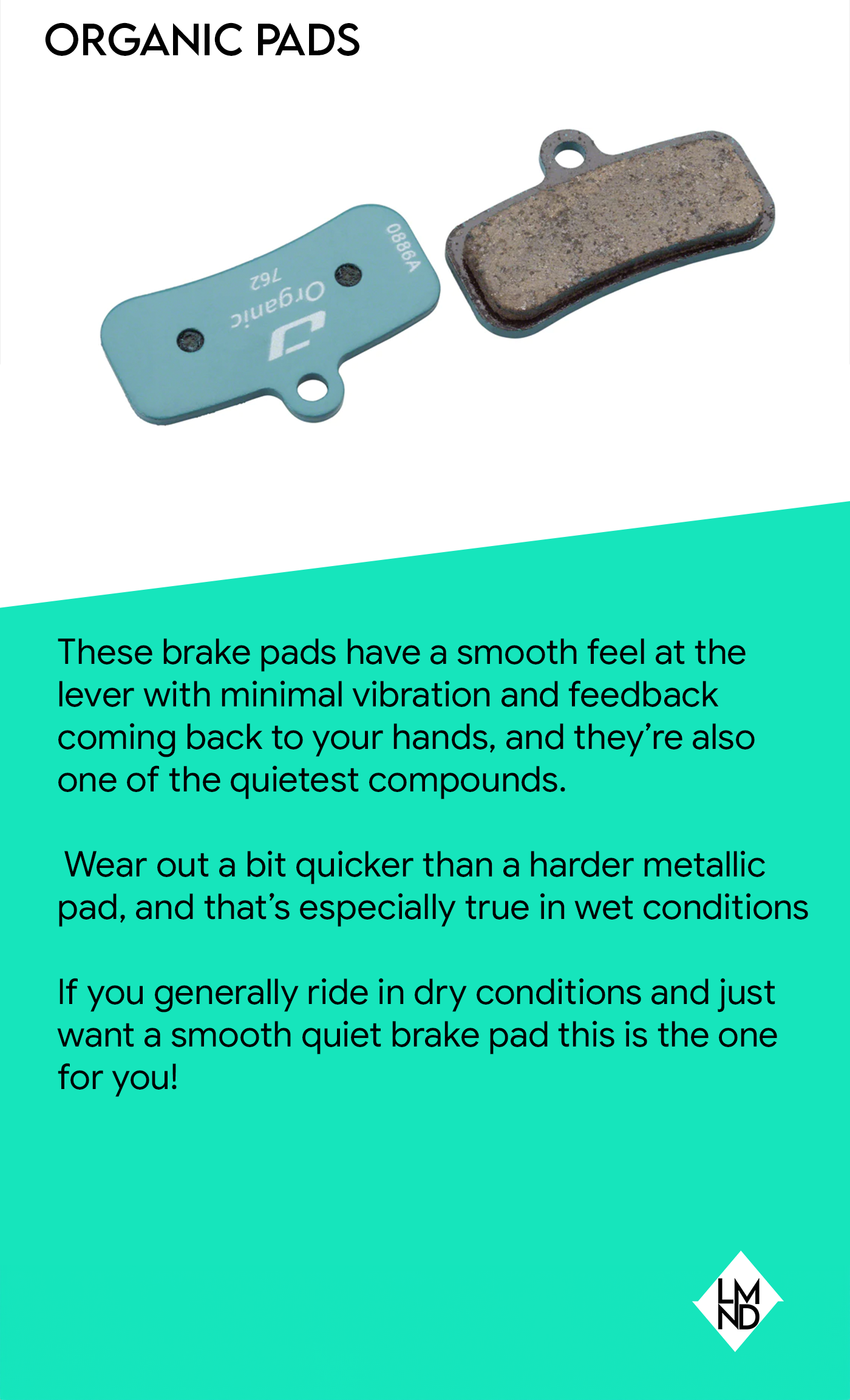 Jagwire Organic Resin Brake Pads [4 Piston] Secondary image